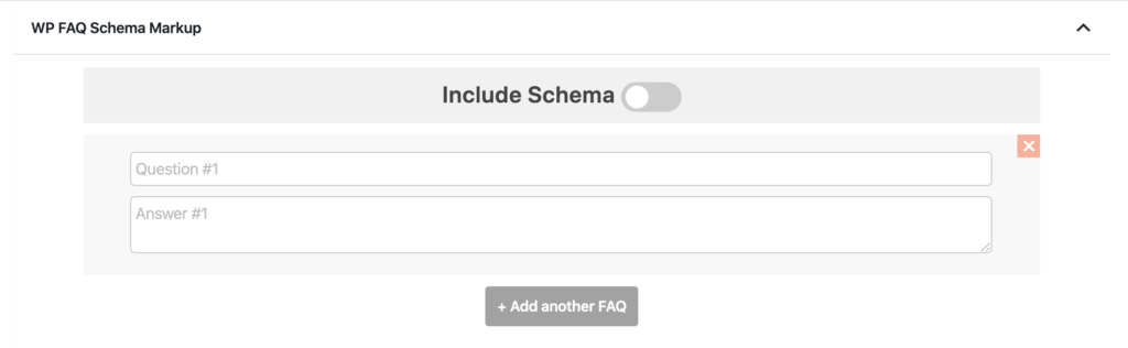 wp faq schema markup