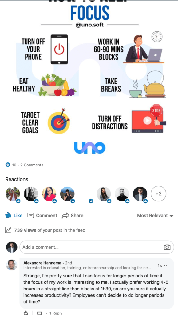 linkedin account