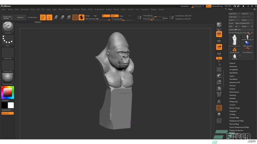 Z BRUSH - 3d animation software