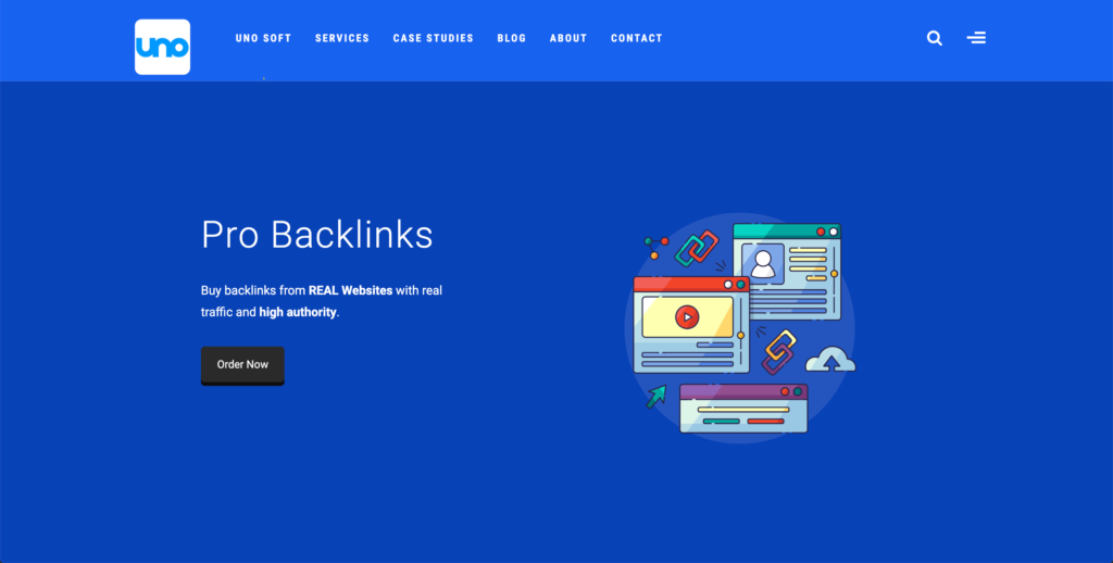 backlinks landing page